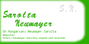 sarolta neumayer business card